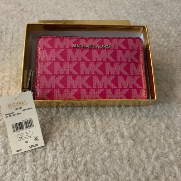 Michael Kors Handbags - Michael Kors Pink Card Case